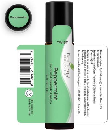 Buy Plant Therapy Peppermint Essential Oil Roll-On | 100% Pure Pre-Diluted & Therapeutic Grade | Natural Aromatherapy 10 mL - Buy Online on GoSupps.com