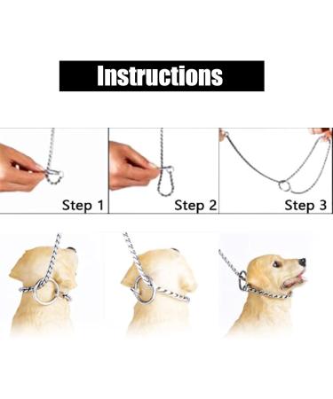 Adjustable Copper P Chain Dog Training Collar - Durable & Stylish (4.0mm*55cm) - Buy Online on GoSupps.com