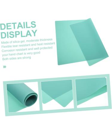 VILLCASE 2pcs DIY Silicone Mat for Nail Jewels & Crafts - Large Green, 60X40cmx2pcs - Buy Online on GoSupps.com