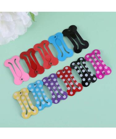 STOBOK 20pcs Mini Pet Hair Clip Bone-Shaped Snap Bows for Dogs and Cats - Grooming Topknot Bows for Parties and Birthdays - Random Color - Buy Online on GoSupps.com