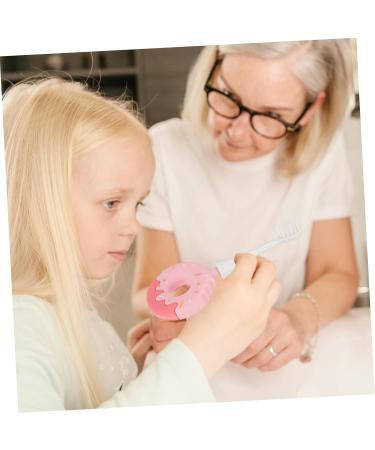 GLEAVI Pink Children's Toothbrush - Soft Silica Gel Donut Design for Gentle Tooth Cleaning (1 Pack) - Buy Online on GoSupps.com