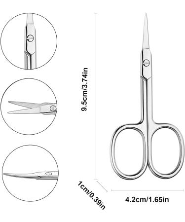 Nail Scissors Beauty Scissors for Eyebrow Moustache Nose Hair Sharp Nail Scissor for Toenails Stainless Steel Curved Cuticle Scissor for Hair Trimming Beauty Grooming Thick Toenails Women Men - Buy Online on GoSupps.com