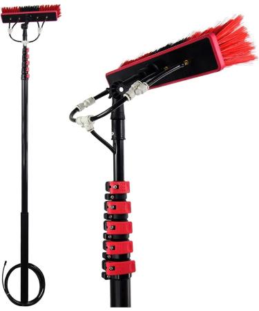 Water Fed Pole Kit Water Fed Brush Cleaning System 3-In-1 Outdoor Window Cleaning Tool for Window Glass Extendable Cleaner Conservatory (Color : 20ft/6m) (39ft/12m)