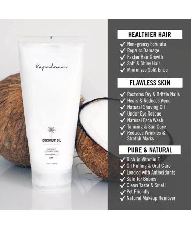 Kapuluan Bundle: 200ml Organic Coconut Oil Tube & Vegan Body Brush for Skin Care and Cellulite Treatment - Buy Online on GoSupps.com