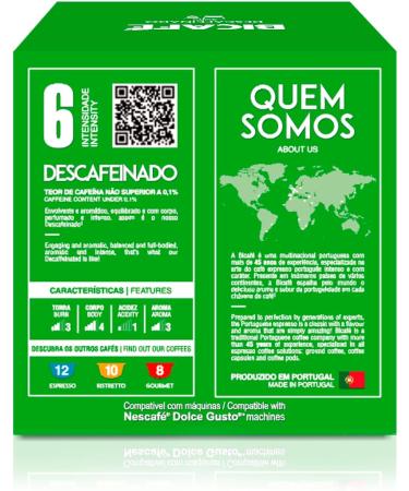 Bicafe Decaffeinated Coffee compatible with Dolce Gusto | 16 decaffeinated coffee capsules - Buy Online on GoSupps.com