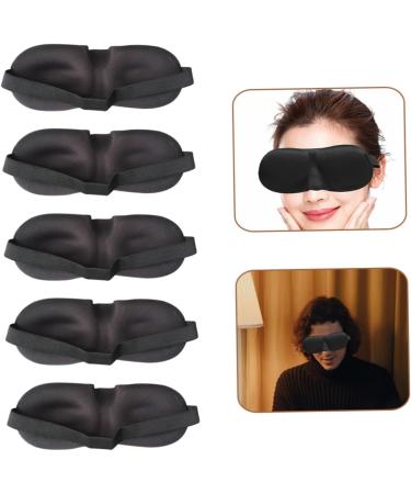 Healifty 3D Stereo Goggles Eye Sleeping Mask | Silk Blindfold Eye Mask | Adjustable and Breathable | Black | 1 Count - Buy Online on GoSupps.com