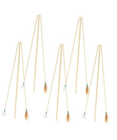 Healeved 5sets Bamboo Ear Cleaning Tools Ear Wax Remover Sticks Cleaning Accessory Picker