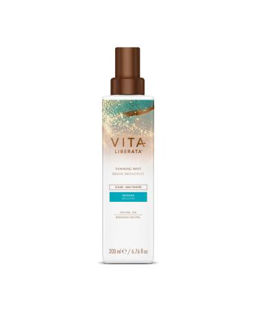 Vita Liberata Clear Tanning Mist  Natural Looking Tan Result  Beachy Bronze Look with Radiant Glow  Fast Drying & Lightweight Formula  Customizable Glow  Vegan  6.76 oz Clear Medium