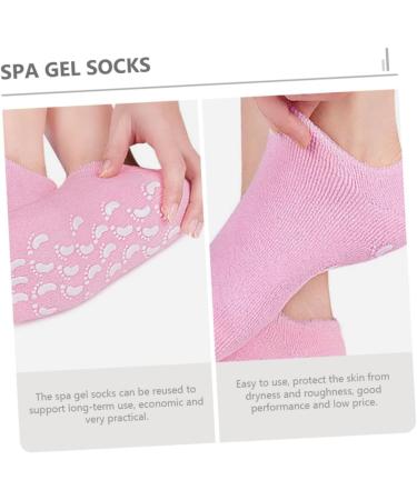 POPETPOP Heel Protector Heel Cushions 3 Pairs Foot Moisturizing Socks Non-slip Skin Gel Spa Sock - Buy Online on GoSupps.com