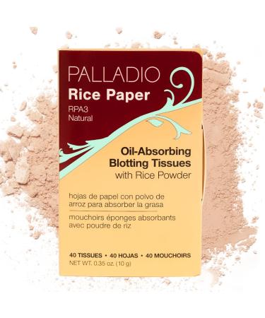 Palladio Rice Paper Tissues Natural (Pack of 6) - Eco-Friendly Soft and Absorbent Makeup Setting Solution | International Shipping Available - Buy Online on GoSupps.com