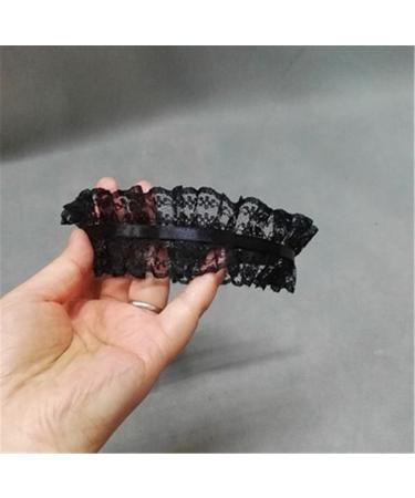 Handmade Gothic Lolita Cosplay Maid Black and White Lace Hair Accessory Headband - Buy Online on GoSupps.com