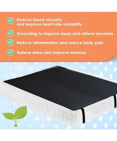 Improved Sleep Equipment Mat - Reduces Anxiety Pain & Inflammation | 66x99.1 cm with 4.5m Ground Cord - Buy Online on GoSupps.com