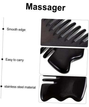 FRCOLOR 2 STK Massage Comb & Scalp Roll | Gua Sha Massage Plate for Improved Circulation International Shipping Available - Buy Online on GoSupps.com