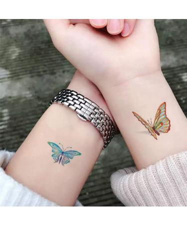 3D Butterfly Temporary Tattoos for women sexy 6 Pcs by Yesallwas Waterproof long lasting Fake Tattoos Stickers for sexy body tattoos 10.5cm x 14.8cm/4.13x5.82 inches (LxW) - Buy Online on GoSupps.com