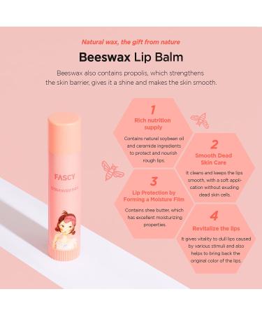 FASCY Lollipop Lip Balm - Premium Korean Beeswax & Shea Butter - Paraben-Free - Natural Soybean & Vitamin E - Strawberry - 0.13 oz - Buy Online on GoSupps.com