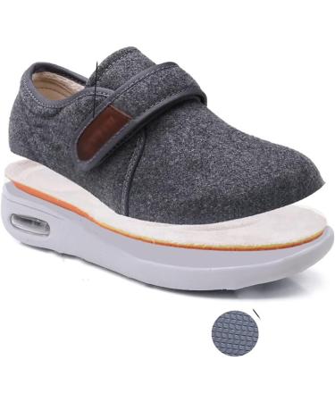 Men's Diabetic Orthopedic Shoes - Adjustable Large Size for Plantar Fasciitis Relief | Non-Slip Walking Shoes for Foot Pain - Size 11.5 Black - Buy Online on GoSupps.com