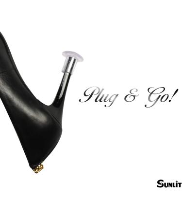 10 Pairs Pink Glittery Heart Shaped High Heel Protectors for Women - Ideal for Outdoor Garden Parties and Weddings - Buy Online on GoSupps.com