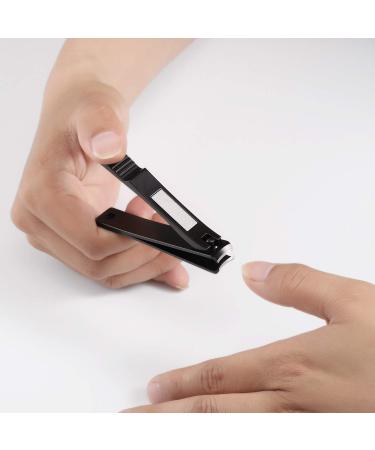 HAWATOUR Nail Clippers Set with Ultra Sharp Fingernail and Toenail Cutters in Black Tin Case - Buy Online on GoSupps.com