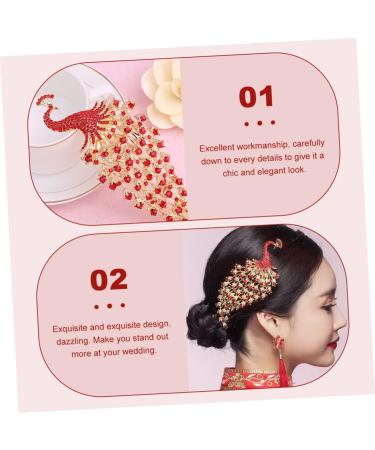 Beatifufu Peacock Crown Hair Comb Peafowl Headpieces Bridal Hair Combs Wedding Hair Jewelry Bridal Rhinestone Hair Combs Wedding Hair Combs Wedding Rhinestone Hair Combs Peafowl Hair Combs - Buy Online on GoSupps.com