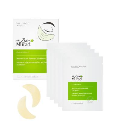Murad Dr. Zion Retinol Youth Renewal Eye Masks No-Slip Under Eye Patches for Fine Lines Wrinkles Crow s Feet and Puffy Eyes - Full Absorption Treatment Strips 5 Pairs