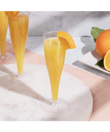 24 Pack Clear Plastic Champagne Flutes Disposable - Ideal for Parties, Toasting, and Celebrations | New Years Eve Party Supplies 2023 - Buy Online on GoSupps.com