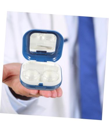 Solustre Contact Lens Case - 2 Sets Lens Container & Fashion Make-Up Mirror Box for International Shipping - Buy Online on GoSupps.com