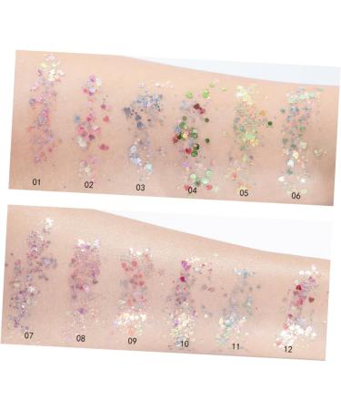 FOMIYES 3pcs Make-Up Sequins & Gel Set - Shiny Body & Face Glitter for Manicure | International Shipping Available - Buy Online on GoSupps.com