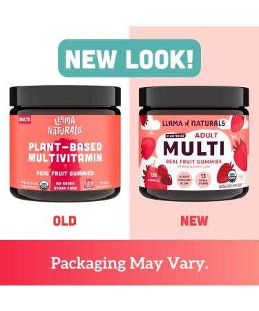 Whole Fruit Gummy Vitamins for Adults No Added Sugar Vegan Multivitamin Gummies Plant Based Multivitamin for Women Whole Foods Multivitamin for Men Organic Vitamins Chewable 120 Gummies Strawberry - Buy Online on GoSupps.com