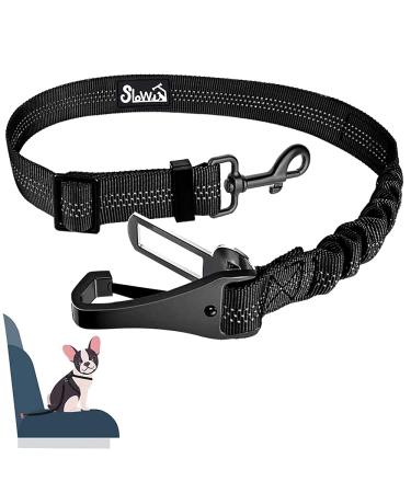 Eyin dog seat belt 3 in 1 rapid belt dog car with reflective elastic nylon show dog seat belt for all dog breeds and car seats drink 70cm (black) 70cm (55-70cm) black - Buy Online on GoSupps.com