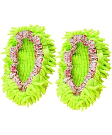 Stevlogs 2pcs Floor Mopping Shoe Floor Mopper Slipper Home Floor Cleaner Cleaning Foot Socks Green - Buy Online on GoSupps.com
