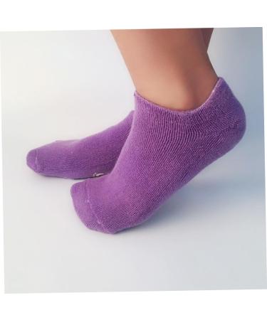 Moisturizing Socks for Hands Cracked Heel Socks Hands Whitening Gloves Cracked Spa Socks Jojoba Carrier Oil Dry Skin Gloves Women Feet Moisturizer Socks Spa Gel Socks Indoor Purple - Buy Online on GoSupps.com