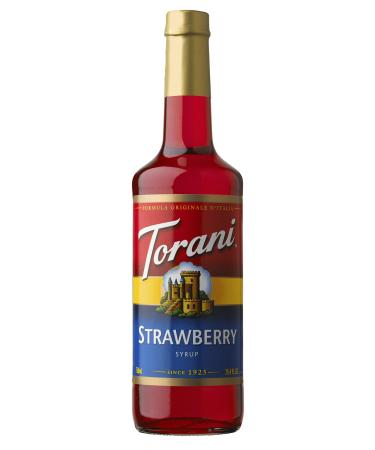 Torani Strawberry Syrup 750 ml - flavouring syrup for coffee tea soda cocktail etc.