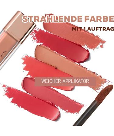 Teegxddy 1 piece matte velvet lip gloss velvety lipstick long lasting without smudging moisturizing nude shades suitable for different occasions - Buy Online on GoSupps.com