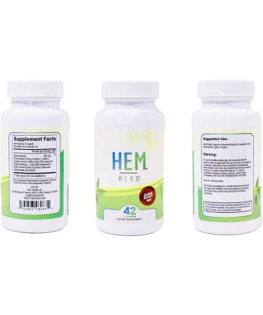 Hem Healer Hemorrhoid Treatment Capsules - Soothes Itching, Burning, and Irritation - 100% Natural - 42 Vegetarian Capsules - Buy Online on GoSupps.com