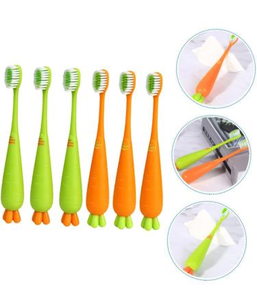 Gleavi 6th Carrot Manual Toothbrush for Kids - Fun Character Design for Toddlers & Babies Ideal for Pets - Buy in Bulk! - Buy Online on GoSupps.com