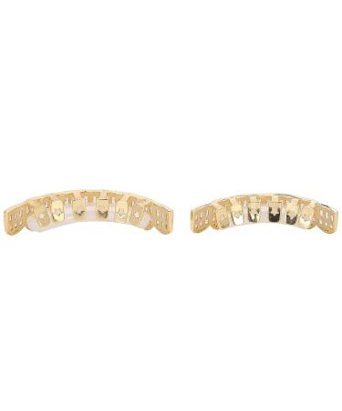 Gold Teeth Decoration Set - Hip Hop Style Brace for Halloween, Cosplay, Party - Unisex Gift Option - Buy Online on GoSupps.com