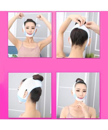 Facelifting Bandage - V-Face Lifting Sleep Mask for Double Chin & Cheek Slimming | White Facial Slimming Belt - Buy Online on GoSupps.com