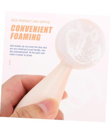 DOITOOL Silicone Face Brush Multi-function Facial Brush Cleaning Accessories Spa Accessories Face Cleansing Tool Multifunctional Cleaning Brush Fiber Pore Manual Silica Gel White Detergent 12x4.5cm White - Buy Online on GoSupps.com