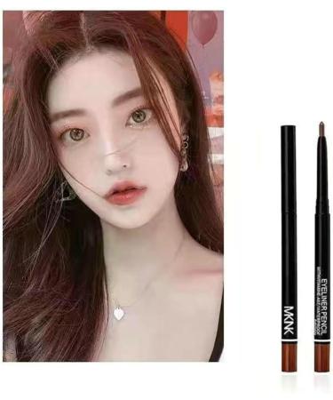 Colored Eyeliner Pencil - Long-Lasting Colored Eyeliner Pens for Women Multifunctional Automatic Rotation Eyeliner Eye Makeup Eye Eyeliner Pencil for Makeup Fancy Dress Brown - Buy Online on GoSupps.com