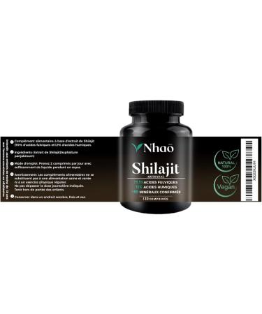Shilajit Pure Nhao | 600mg | 75.5% Fulvic Acids 12% Humic Acid | Pure Gold Resin | 2 Months | +85 Minerals Guarantee | Lab Tested | Purified 40 Times | Sun Drying 60 Days - Buy Online on GoSupps.com