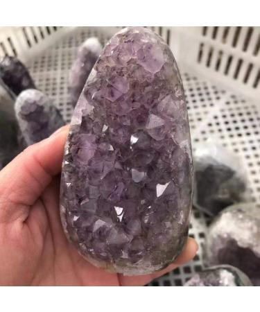 1pc 300g-380g Natural Crystal Stones Amethyst geode for Decoration Ornaments Chakra Reiki Balancing - Buy Online on GoSupps.com