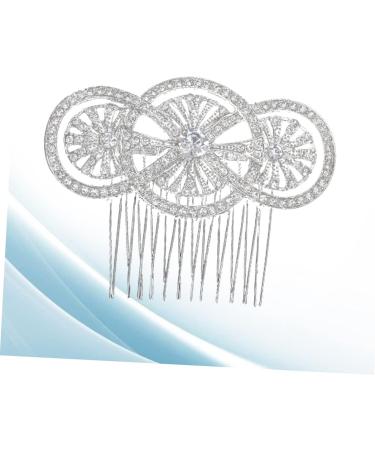 FRCOLOR Bride Insert Comb Tiara Bridal Hair Comb Wedding Headpiece Rhinestone Hairpin Bridal Headdress European and American Bride Hair up Bridesmaid Hair Accessories - Buy Online on GoSupps.com