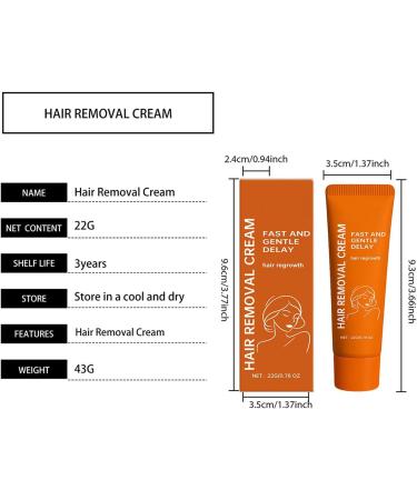  Dgayaeic Gentle facial hair removal cream with moisturizing and hydrating properties 22g hair removal cream for facial and body hair multi-zone use for women. - Buy Online on GoSupps.com