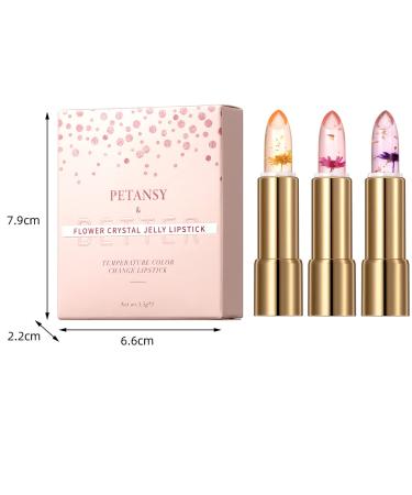 Petansy Flower Lipstick Set - Color Changing Magic Jelly Lipstick - Moisturizing pH Lip Balm Set - Buy Online on GoSupps.com