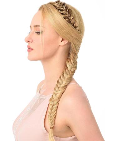 Gledola Messy Synthetic Hair Braided Headband Classic Chunky Wide Plaited Headband for Women Girl Beauty (Chocolate) - Buy Online on GoSupps.com