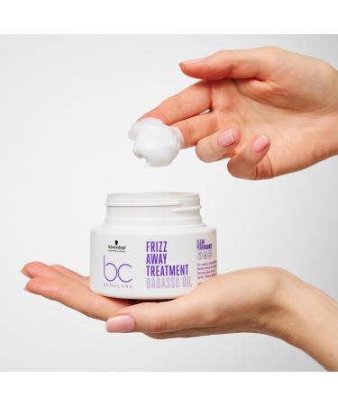 Schwarzkopf Professional Bonacure Frizz Away Treatment Hair Mask Frizzy Hair Vegan Care Complex With Babassu Oil Frizz Control Nourishing Detangling 200 ml - Buy Online on GoSupps.com