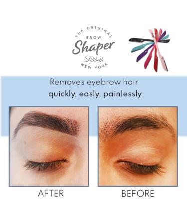Lilibeth of New York Original Brow Shaper - Foldable Eyebrow Trimmer and Facial Hair Removal Tool - Dermaplaning Tool for Women - Lavender - Buy Online on GoSupps.com