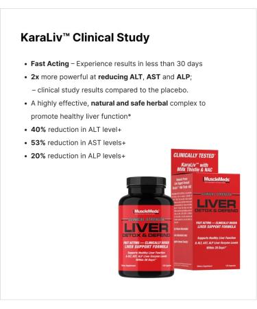 MuscleMeds Liver Detox & Defend Cleanse Repair Formula - Herbal Liver Support Supplement NAC Silymarin Milk Thistle 60 Servings - Buy Online on GoSupps.com