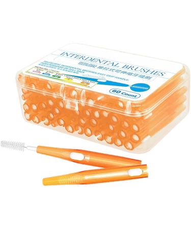 60-Piece Hygiene Push-Pull Interdental Brush Set for Adults - Travel-Friendly Toothpicks & Dental Floss for Healthy Gums - Buy Online on GoSupps.com