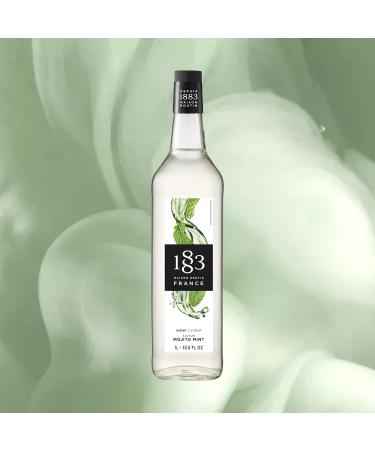 1883 Maison Routin Premium Mojito Mint Syrup for Cocktails Mocktails Coffee & Iced Tea Glass 1L - Buy Online on GoSupps.com